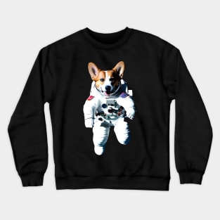 Funny Corgi Astronaut Crewneck Sweatshirt